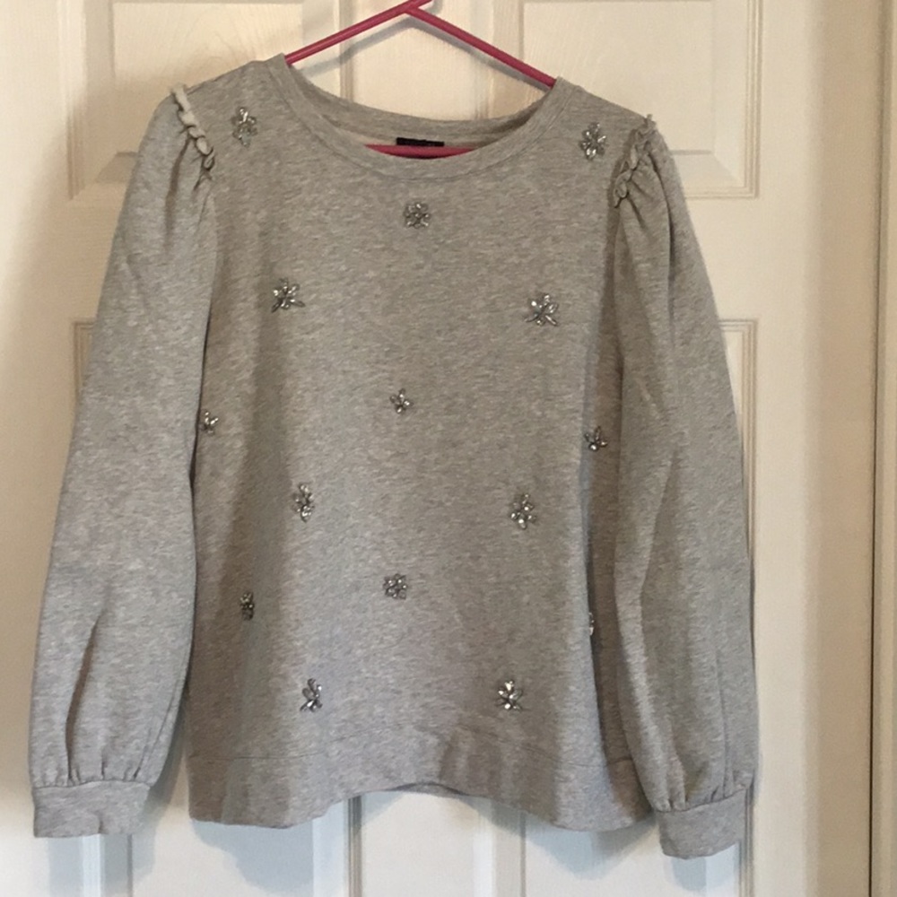 Talbots Rhinestone Sweatshirt Petite XL